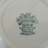 8 blue & white soup plates Broadhurst, Lunéville, Myott and Royal Sphinx Regout Maestricht