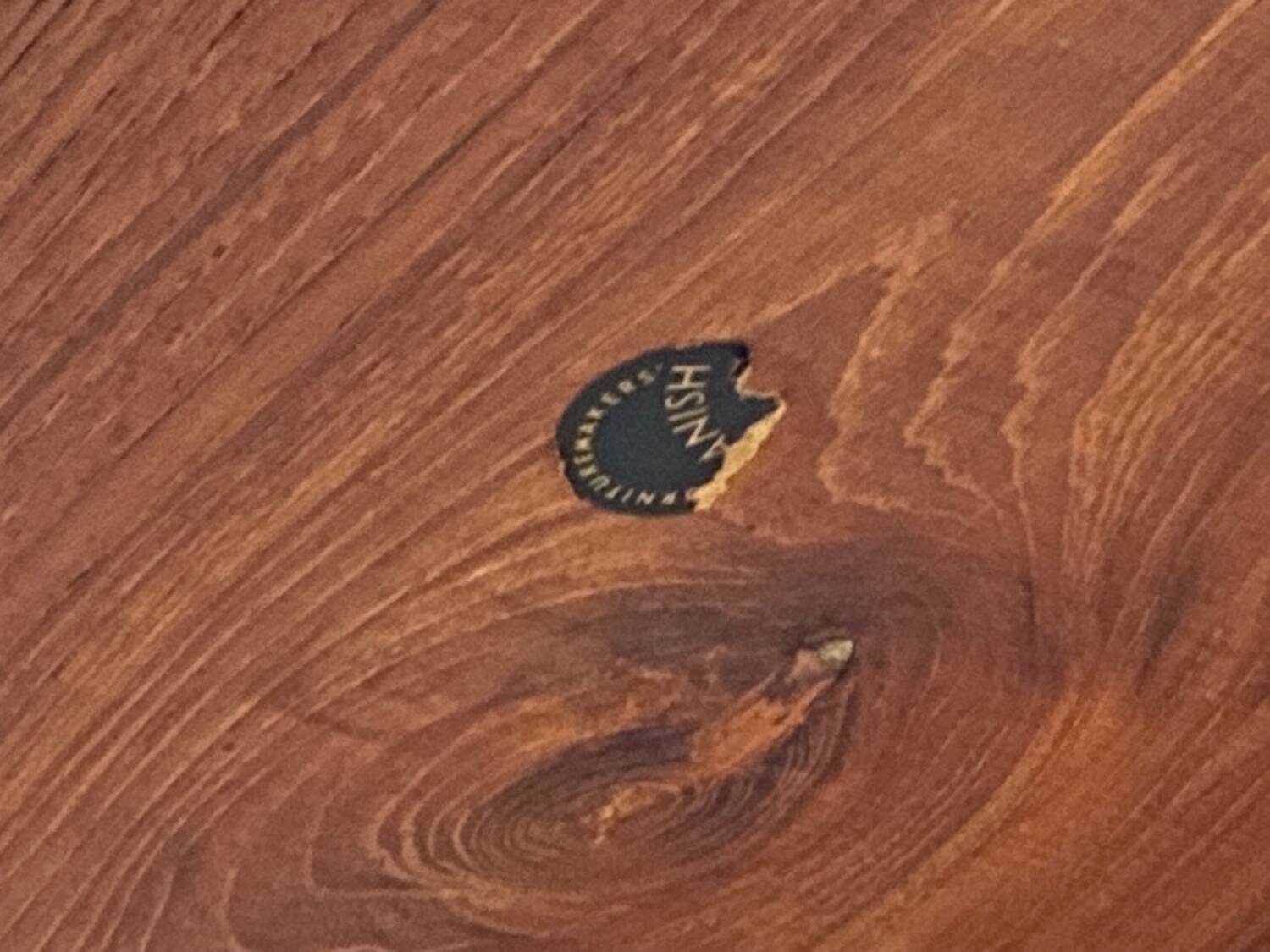 Heart table and six chairs by Hans Wegner