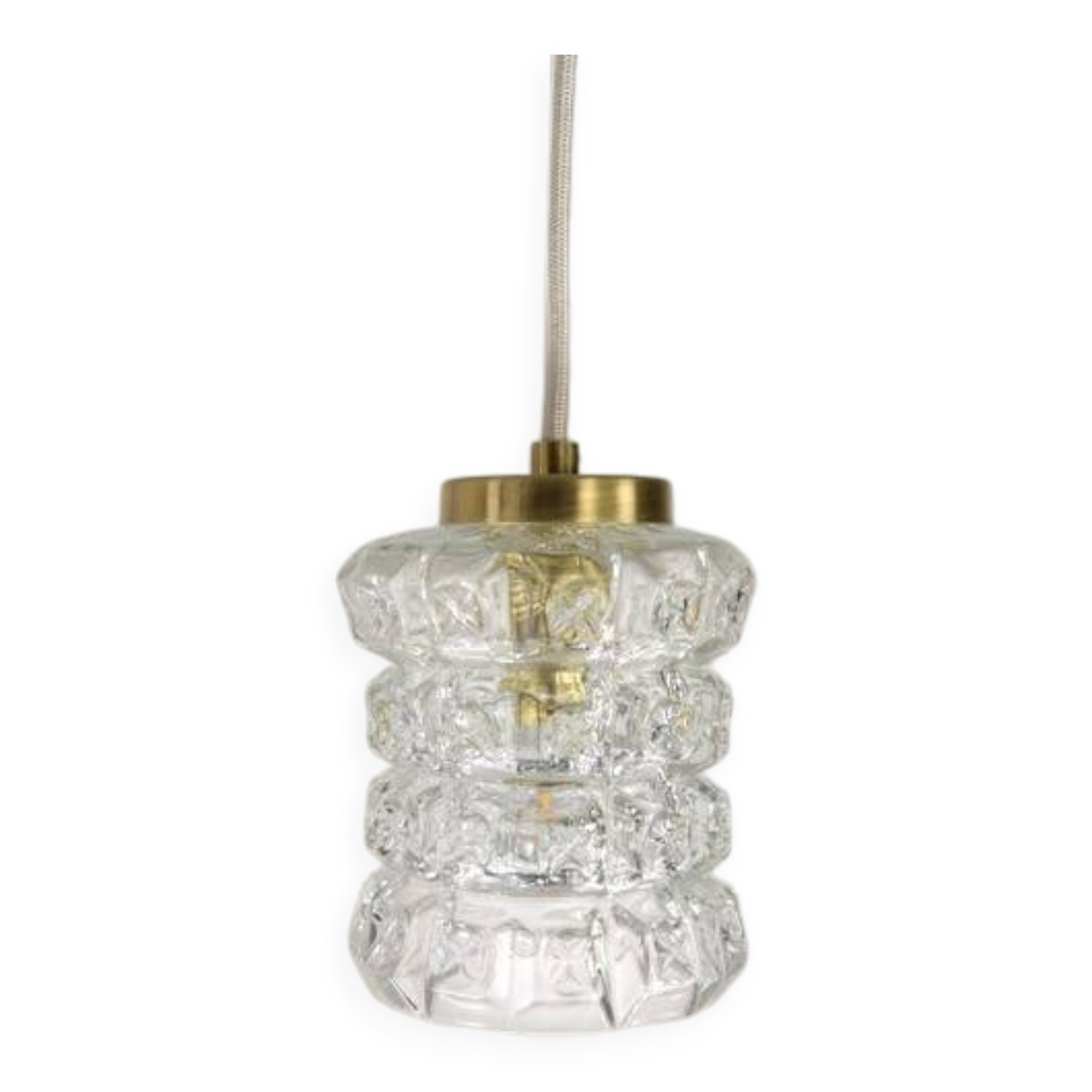 ŠTEFKA - Yugochic vintage lamp from upcycled glass for bedroom