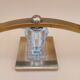 Art Deco lamp pair in brass and glass