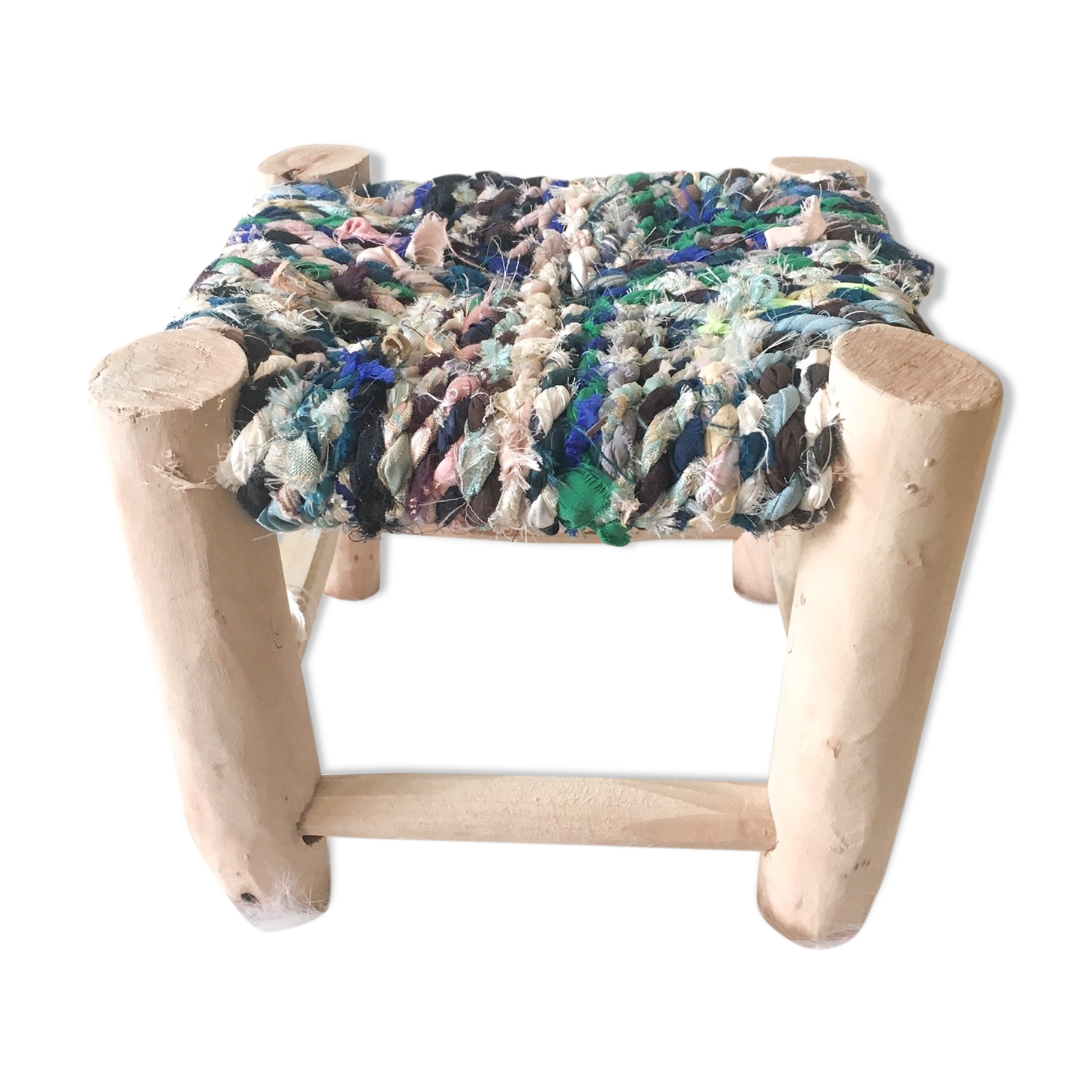 Mini Tabouret Boucherouite