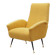 Yellow armchair, Italian design, 1970s, production: Italy