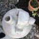 Old painted terracotta gargolet 60s-70s