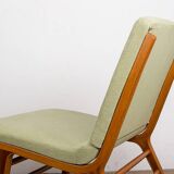 Set of 3 Danish armchairs, laminated beech and mahogany, model AX, Peter Hvidt.