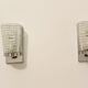 Wall lamps in worked glass and chromed metal, Italy 70's
