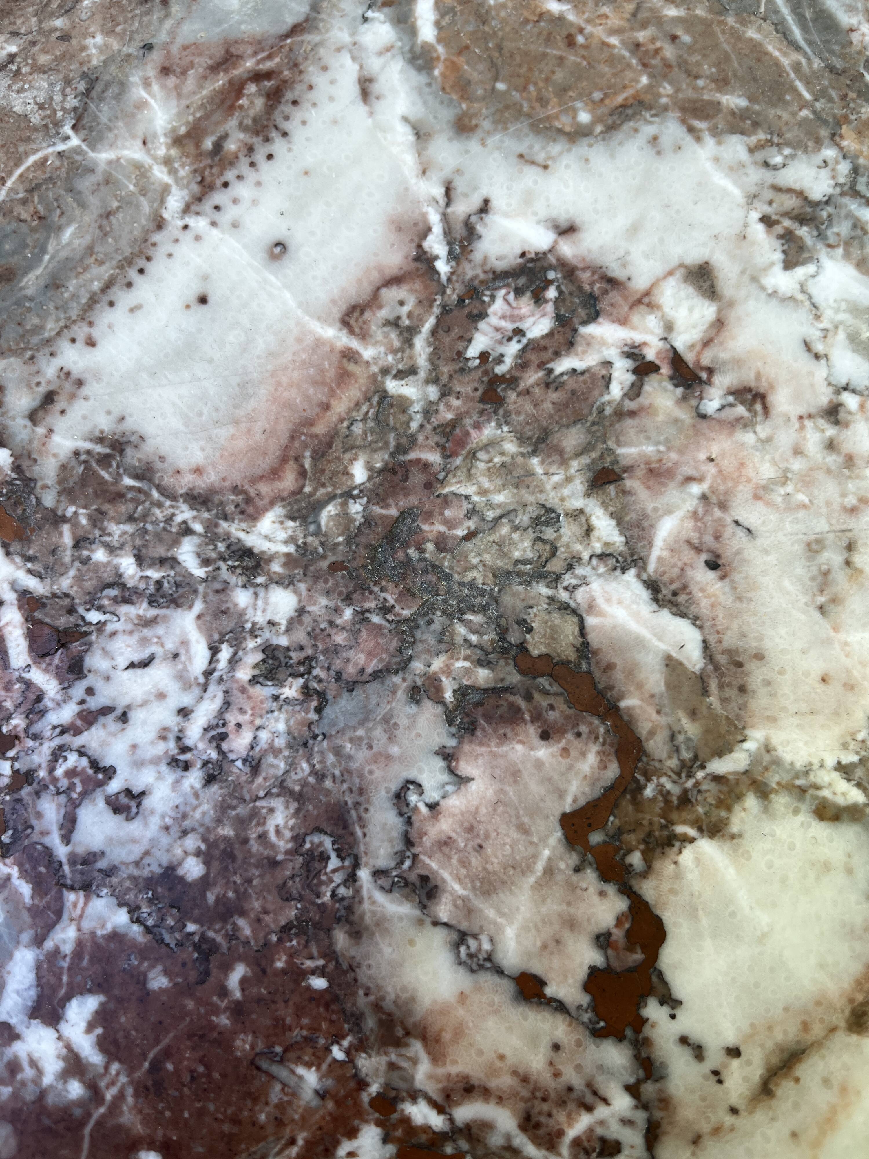 Louis Philippe style 04-drawer chest of drawers with marble top