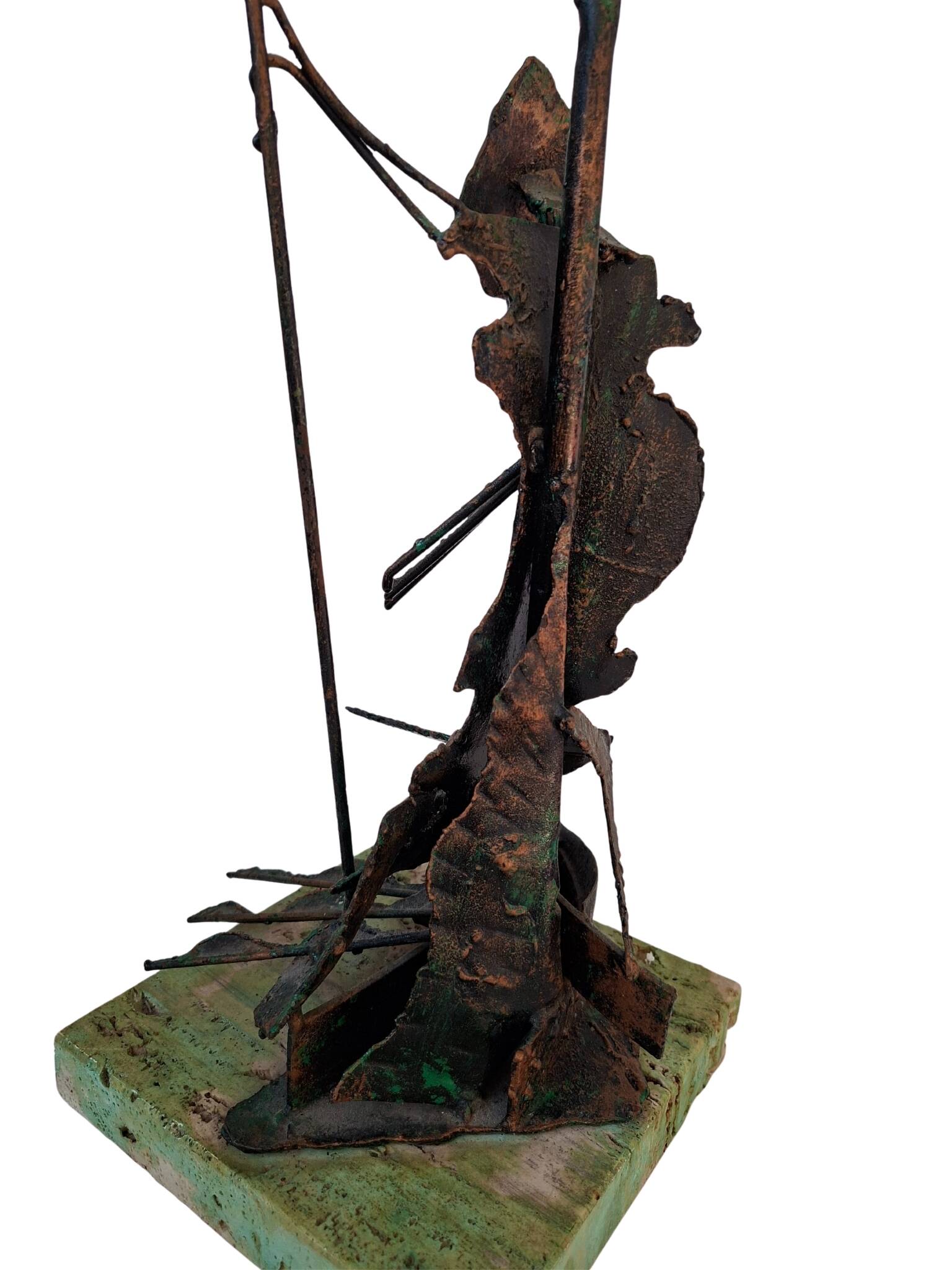 Scultura Brutalista "Don Chisciotte" in Rame – Un’Icona di Design Mid-Centu