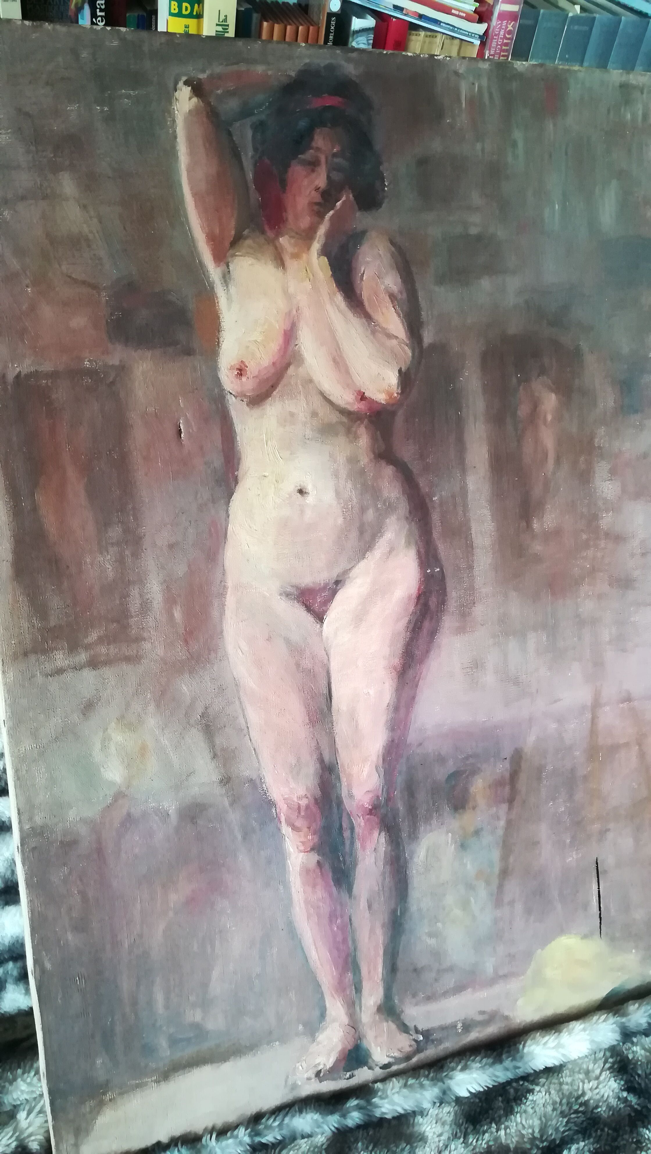 Oil on canvas / nude 1900-20
