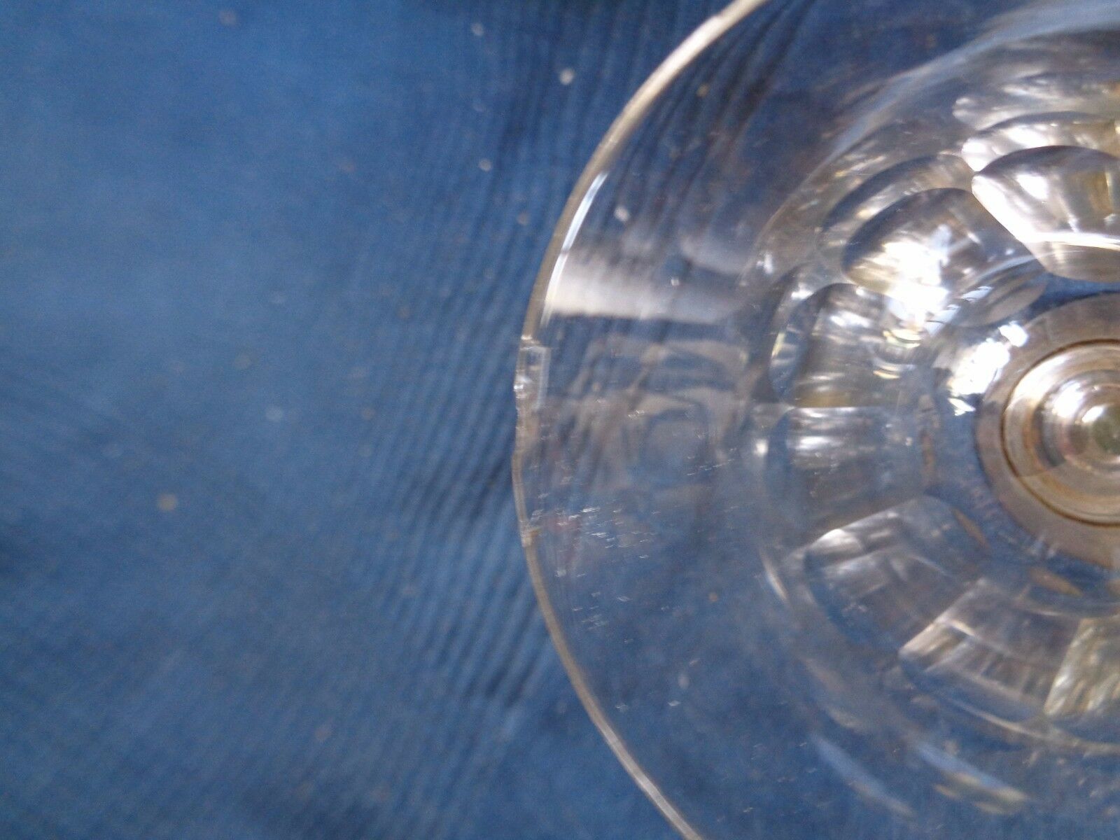 Lot de 2 verres ancien en cristal taille main