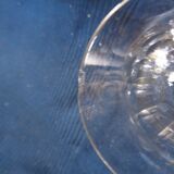 Lot of 2 antique hand-sized crystal glasses