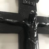 Antique black monochrome crucifix