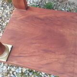 Console in old Empire style with a wooden frame and marble top.