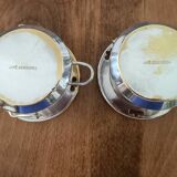 Individual silver-plated Art Deco coffee pots