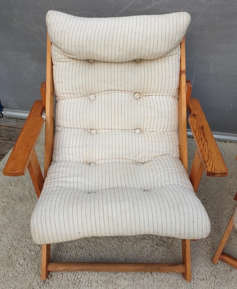 Pair of Kon-Tiki armchairs by Gillis Lundgren 1980's