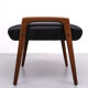 Vintage teak foot stool, scandinavian, 1960s