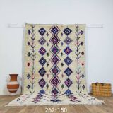 Handmade moroccan berber rug 217 x 117 cm