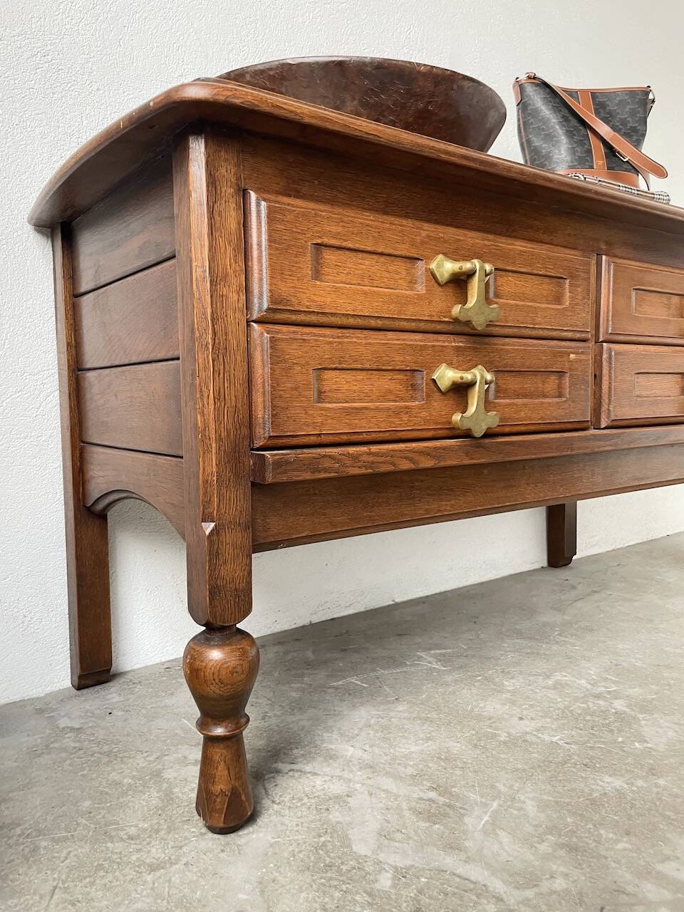 Guillerme and Chambron oak chest of drawers