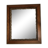 Carved wooden mirror 47x54cm