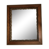 Carved wooden mirror 47x54cm