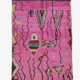 Pink Berber Rug - 261 x 171 cm