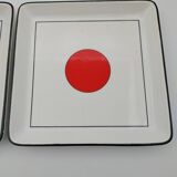 2 Tokyo Gien square plates