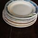 6 Terre de Fer blue Marcel Alésia Exotic Longchamp plates