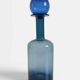 Scandinavia Modern Otto Bauer for Holmegaard Blue Glass Bottle Decanter