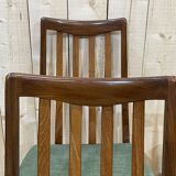 Suite of 6 chairs of the brand GPlan of the 70s in teak
