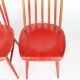 Pair of red chairs "pinnstol"