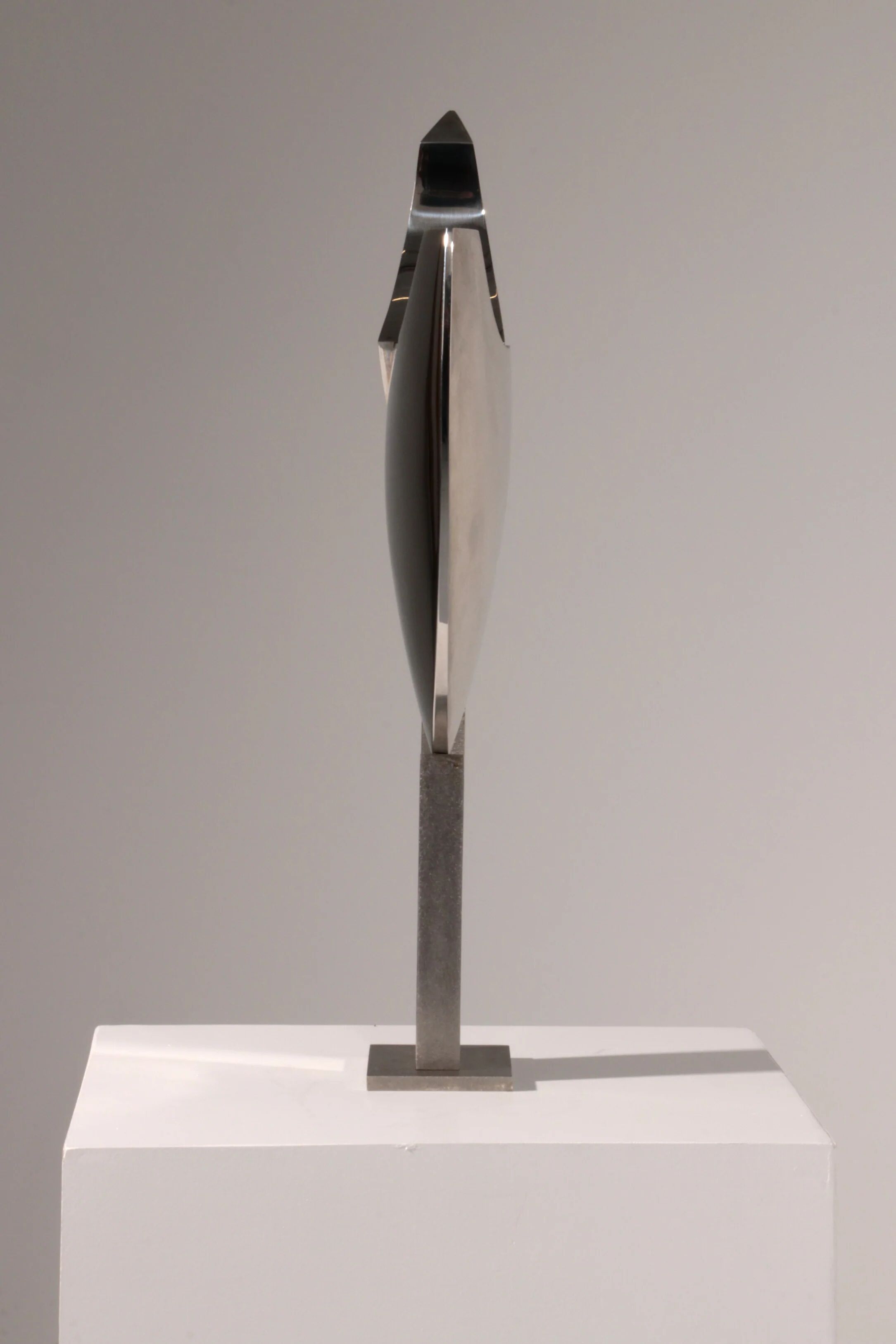 Børge Jørgensen sculpture made of polished steel 1984 1/1