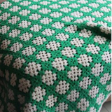 Plaid 70's bedspread