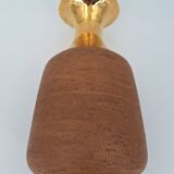 Vase en grès chamotté brut émaillé d'or, Italie, Bitossi pour Raymor, circa 1960/1970