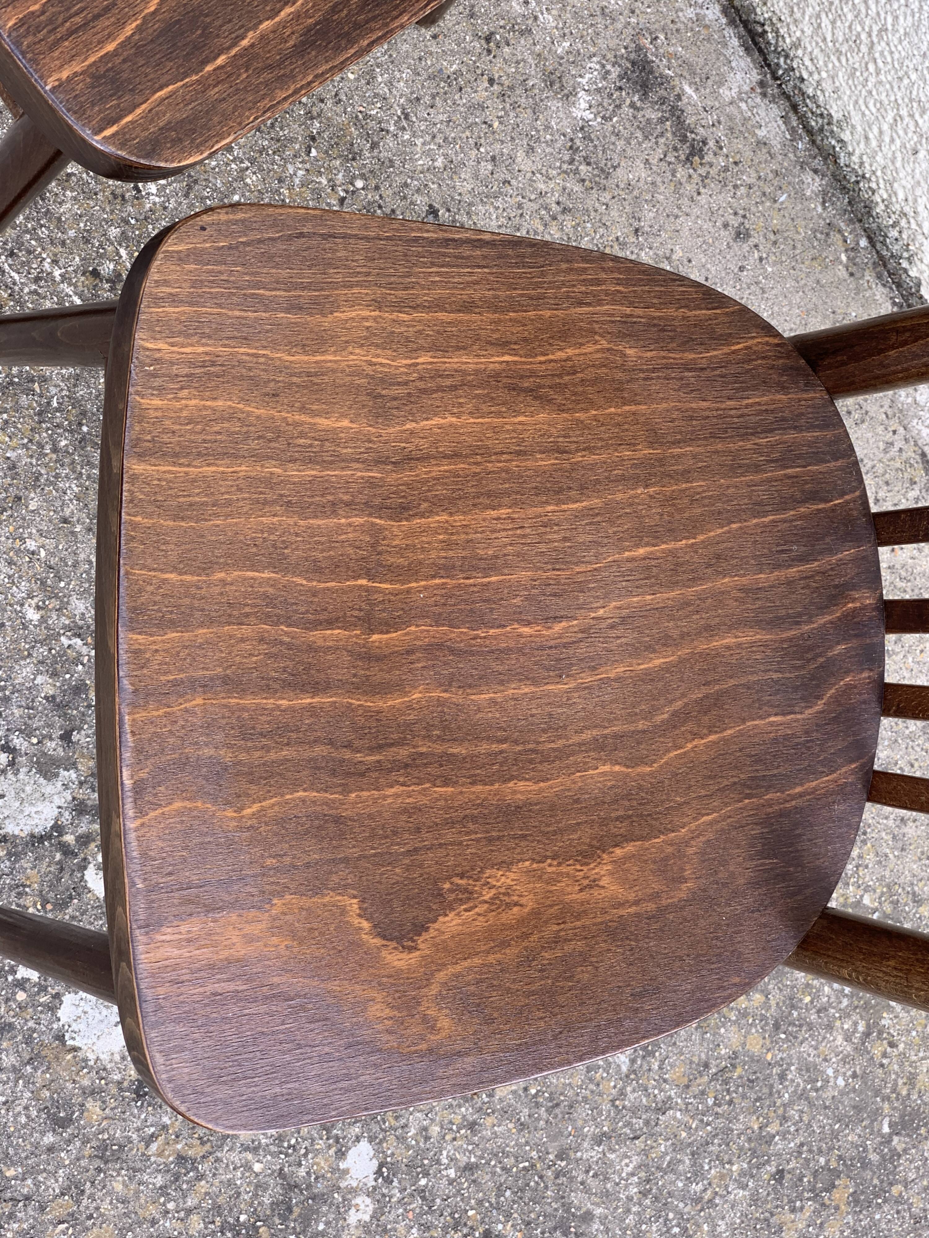 Bistro chairs 1950 made in Czechoslovakia