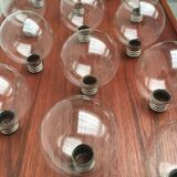 Vintage German Space Age replacement or spare glass piece for lamp by Motoko Ishii for Staff, 1970s.