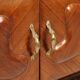 Pair of vintage bedside tables in exotic wood veneer, design, Italy, 1950s