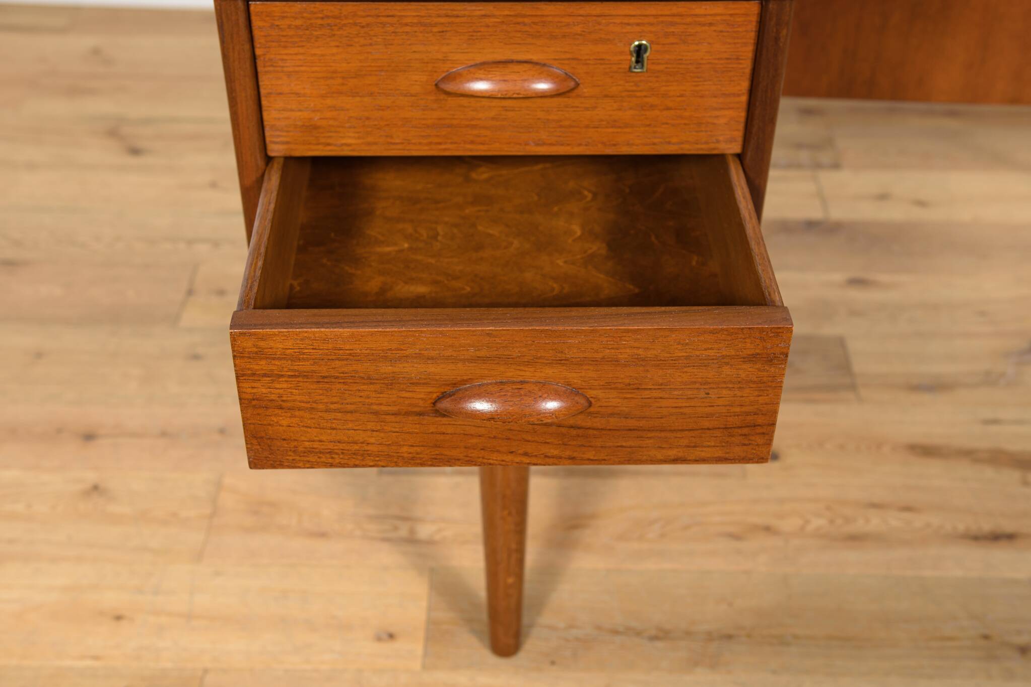 Mid Century Boomerang Teak Desk by Peter Løvig Nielsen, Denmark, 1970s