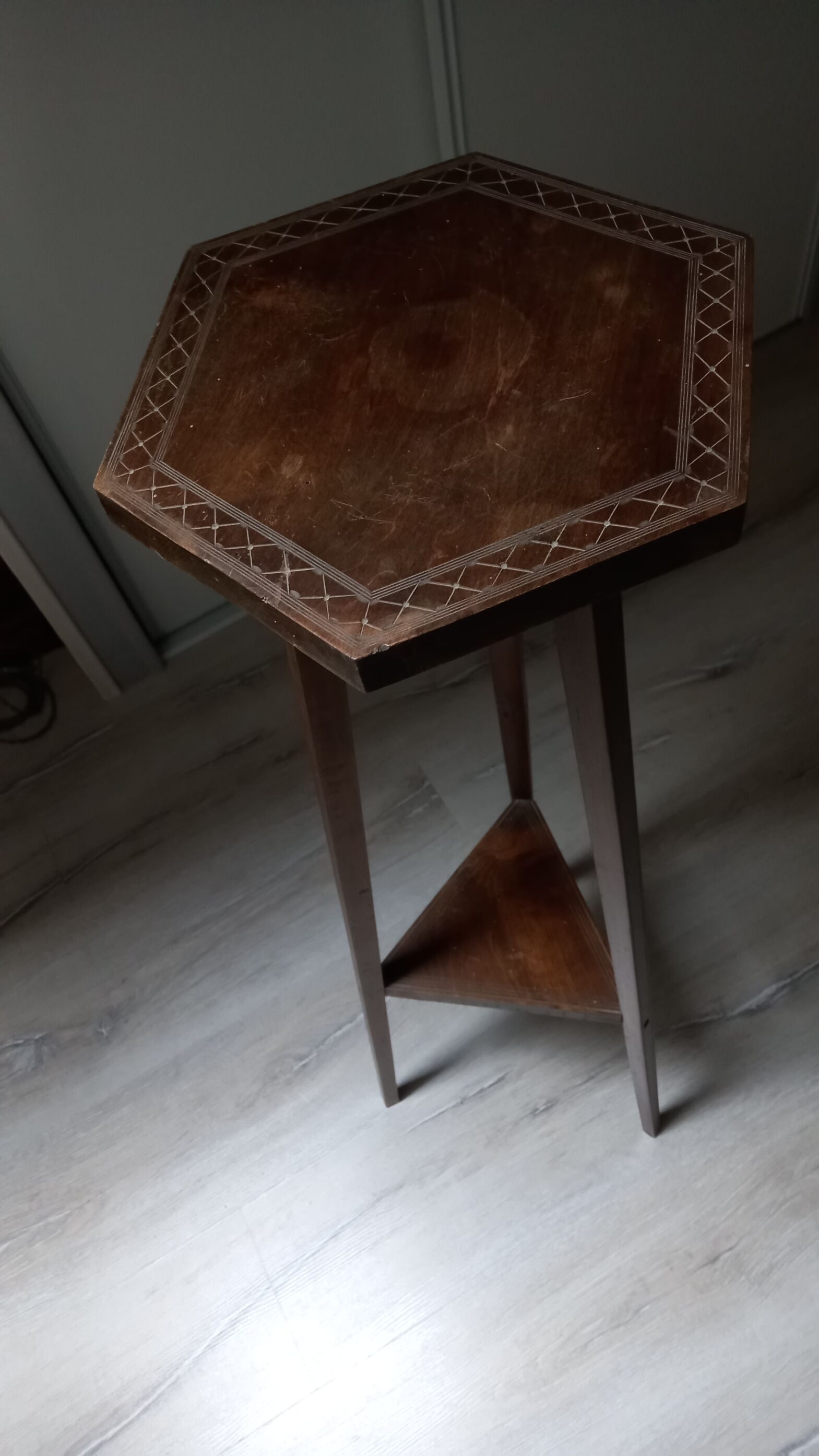 Art Deco Floral Console or Table