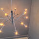 Vintage chrome sputnik style chandelier, 1970s
