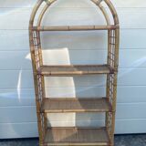 Bookcase Vintage rattan shelf