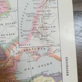 Ancienne carte des croisades de 1928