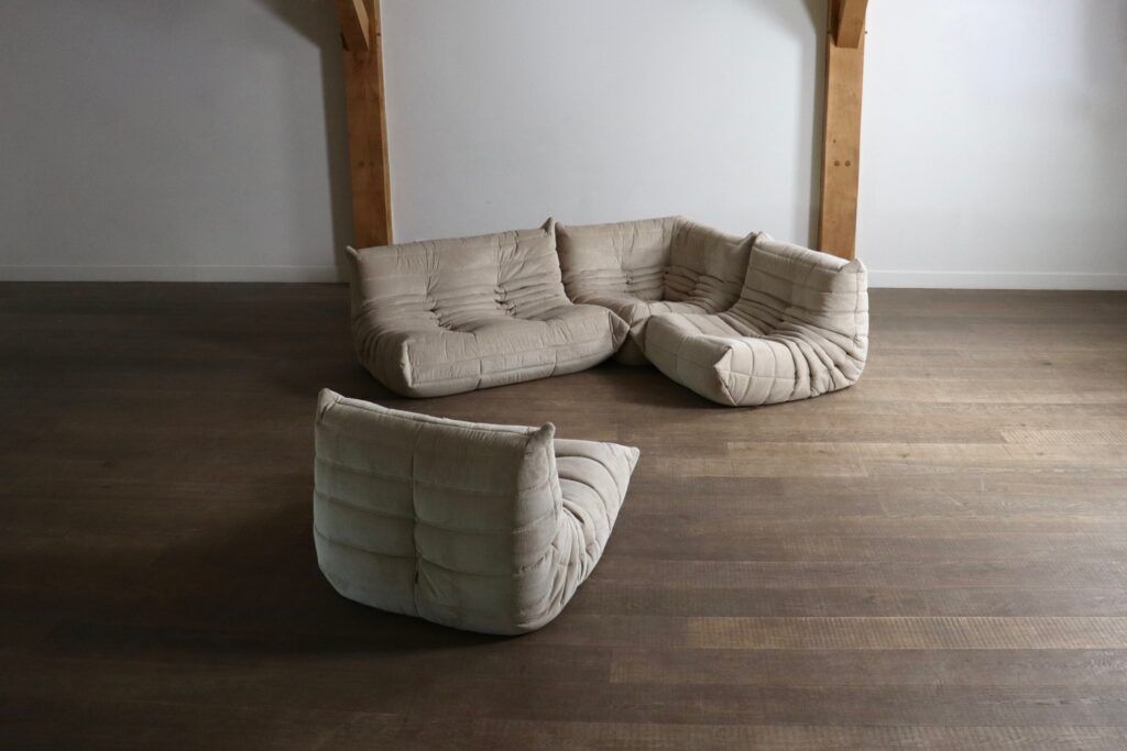 Ensemble de canapés Togo original Ligne Roset par Michel Ducaroy, années 1970