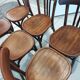 Suite of 12 chairs of bistrot Baumann 1940s