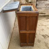 Meuble de métier Frigo bois glacière bar en chêne des années 30