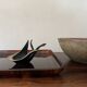 Plateau écaille de tortue en lucite, Italie 1970
