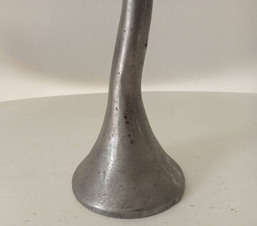 Vintage chandelier in solid aluminium