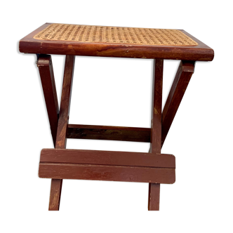Tabouret assise cannage
