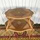 Louis XV-style tea table in renovated marquetry