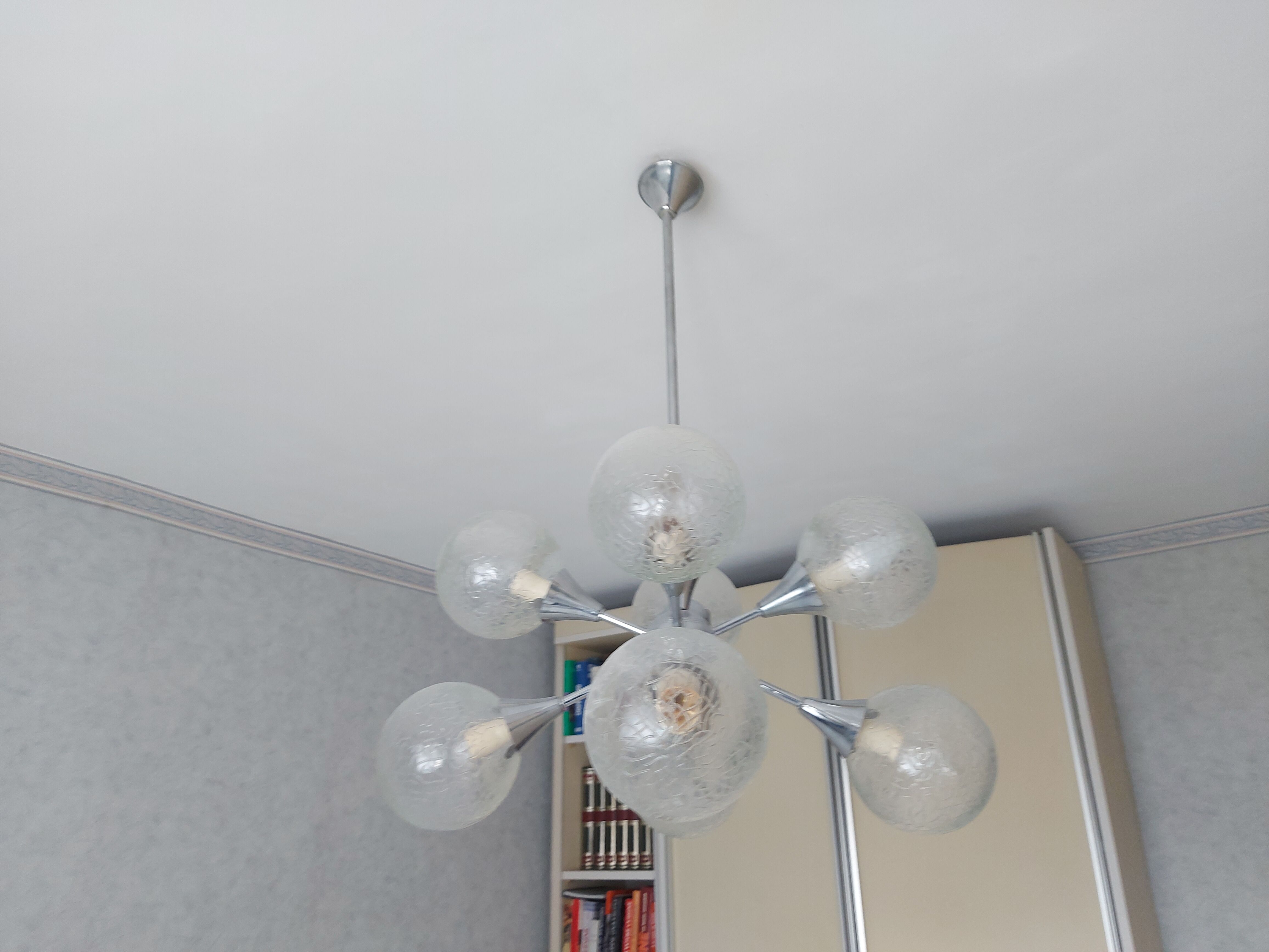 Vintage sputnik chandelier 70'S , 8 lights