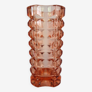 Rosaline glass vase, Luminarc, 1970s