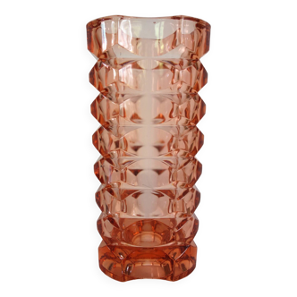 Vase en verre Rosaline, Luminarc, années 1970